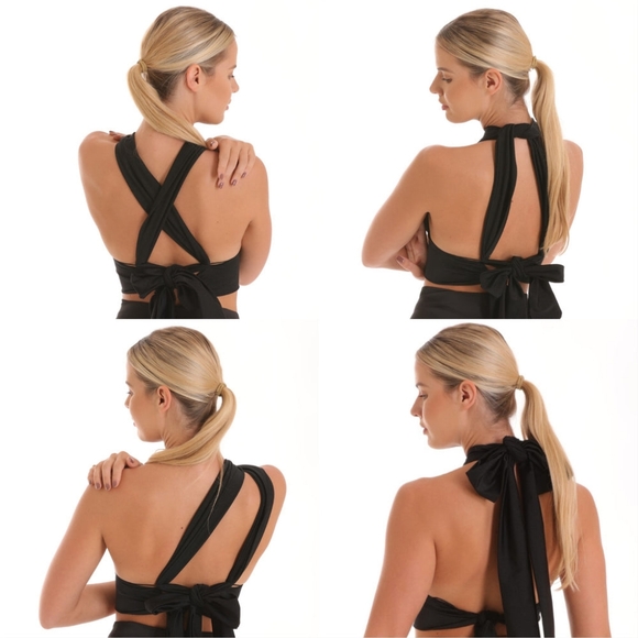 Balia 8-Way Wrap Top - Black - OS - Picture 2 of 9